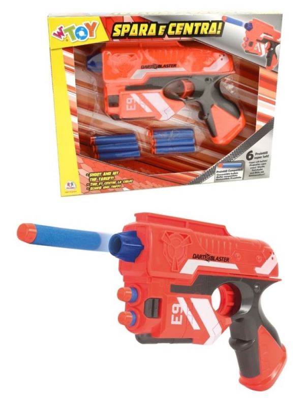 PISTOLA SPARA PROIETTILI SOFFICI 6P