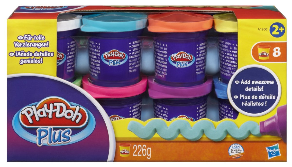 PLAYDOH PLUS 8 VASETTI PLUS