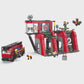 LEGO City 60414 Caserma dei Pompieri e Autopompa con Camion Giocattolo, 6 Minifigure, Cane e Accessori, Gioco per Bambini 6+