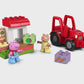 LEGO DUPLO Peppa Pig 10468 Trattore e Mercato, Giocattolo Didattico per Motricità Fine con 2 Personaggi, Giochi Bambine 2+