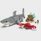 LEGO Creator 31381 3in1 Squalo con Scrigno del Tesoro, Animale Giocattolo Trasformabile in Rana Pescatrice o Manta, Regalo 8+