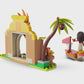 LEGO | Disney Vaiana 43282 Casa del Villaggio e Barca Giocattolo, Gioco Didattico con 2 Mini Bamboline e Pua, Regalo da 4+