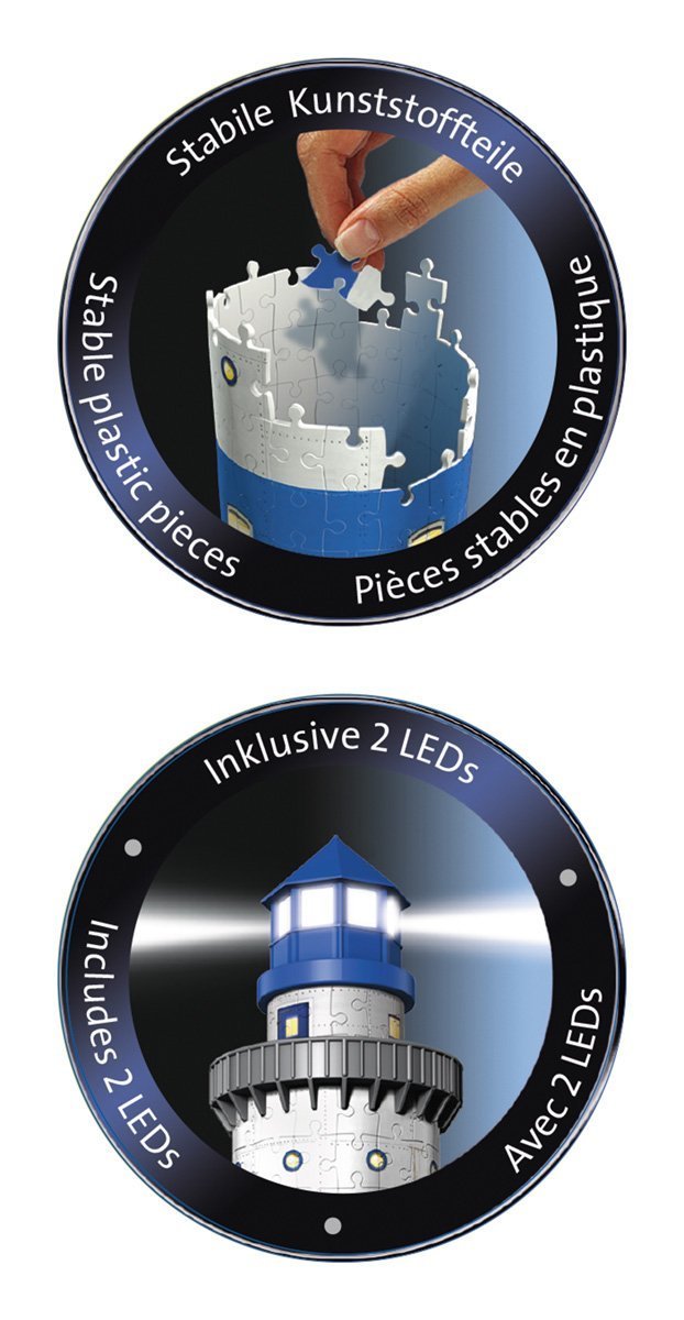 PUZZLE 3D FARO C/DOPPIA LUCE N.E.