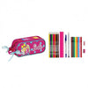 Astuccio Barbie 2 Scomparti 23 Pezzi Safta