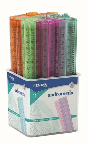 RIGHELLO 15 CM ANDROMEDA COLORI ASS