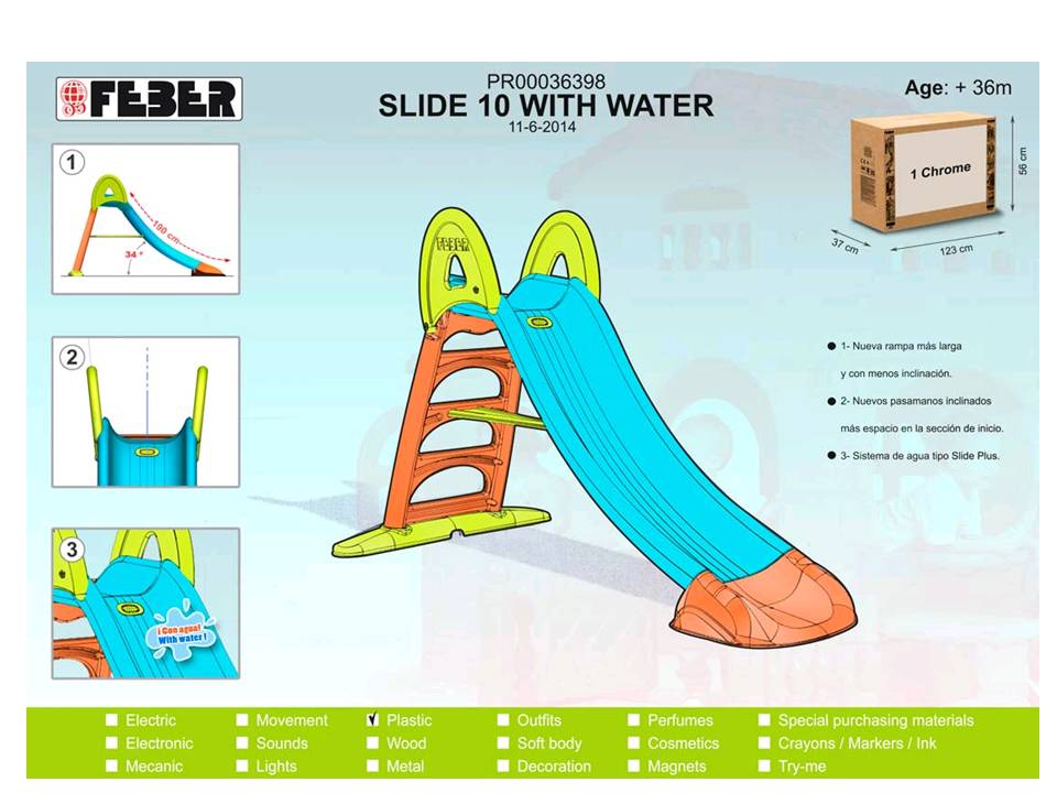 SCIVOLO FEBER 10 C/ACQUA