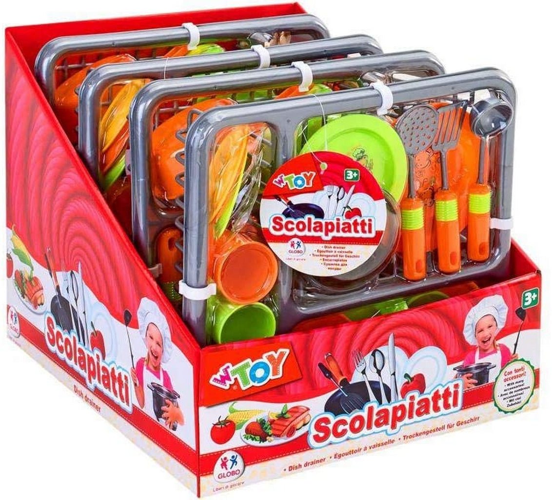 SCOLAPIATTI C/ACCESSORI CUCINA 4PZ