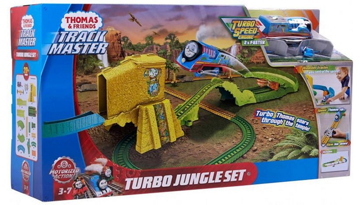 THOMAS TURBO JUNGLE SET TRACKMASTER