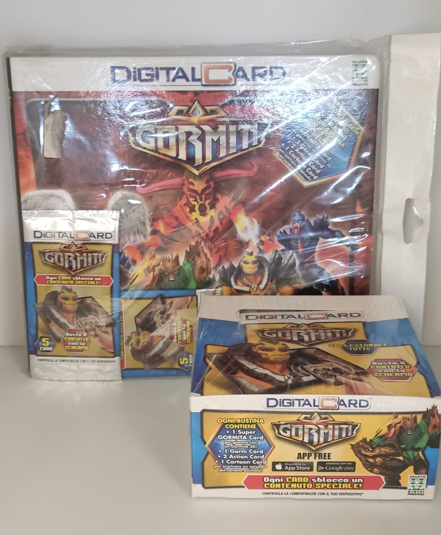 GORMITI DIGITAL CARD DISP.48 Bustine  PiÃ¹ Album con 2 bustine