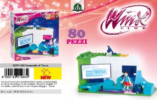 WINX COSTRUZIONI TECNA SET 80PZ
