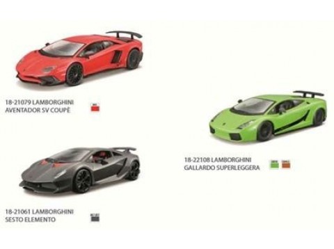 AUTO LAMBORGHINI ASSORTITE  1/24