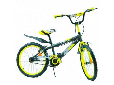 BICI 20 FLASH LINE NERO VERDE/ARANC