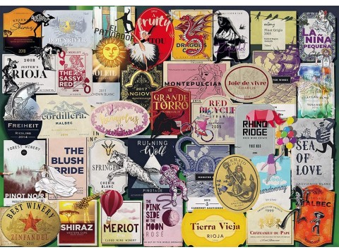 PUZZLE 1000 ETICHETTE DI VINO