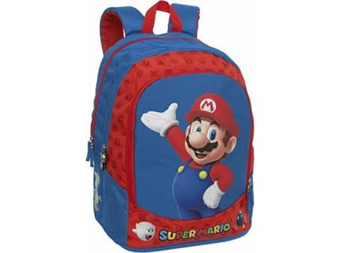 ZAINO SCUOLA ORGANIZZATO SUPERMARIO