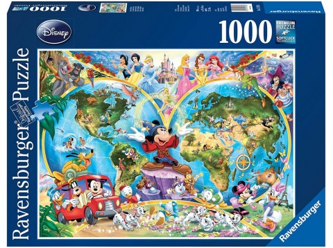 PUZZLE 1000 MAPPAMONDO DISNEY