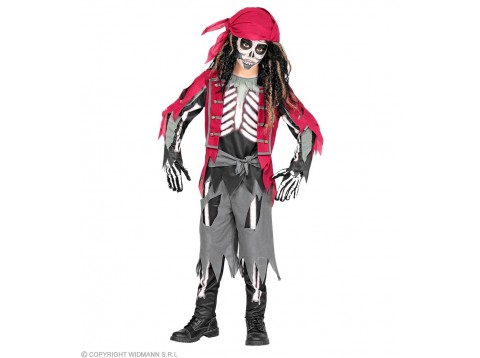 COSTUME SCHELETRO PIRATA 5-7 ANNI