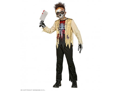 COSTUME SCHELETRO ZOMBIE 116CM 3-4