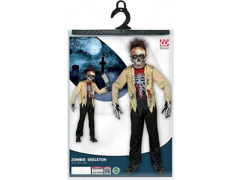 COSTUME SCHELETRO ZOMBIE 140CM 8-10