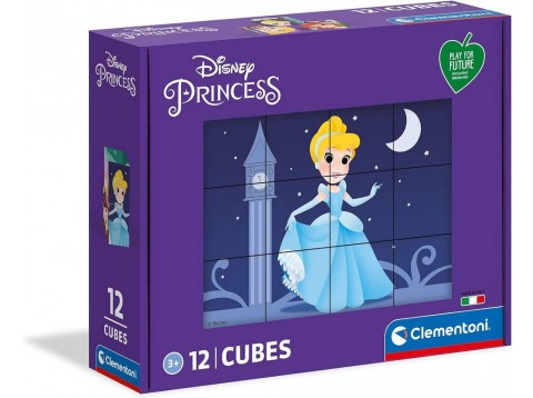 PUZZLE CUBI 12 PZ PRINCIPESSE