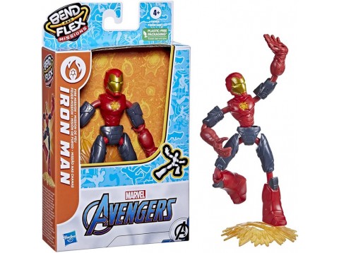 AVENGERS BEND FLEX IRON MAN FIRE MI
