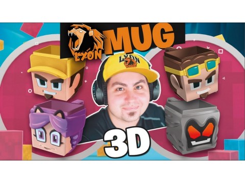 MUG 3D LYON GAMER GRIGIA