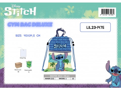 BORSA PALESTRA STITCH MASCHIO