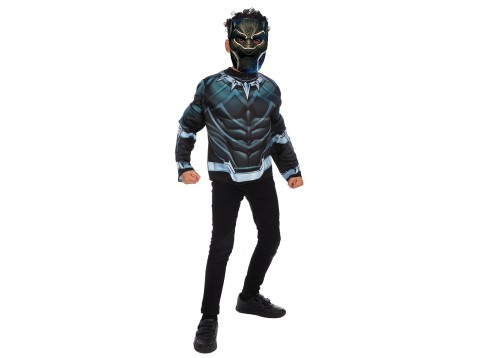 TOP E MASCHERA BLACK PANTHER