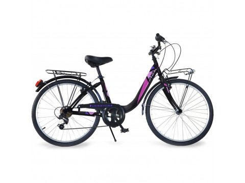 BICILCETTA 24 VENERE 6V NERO