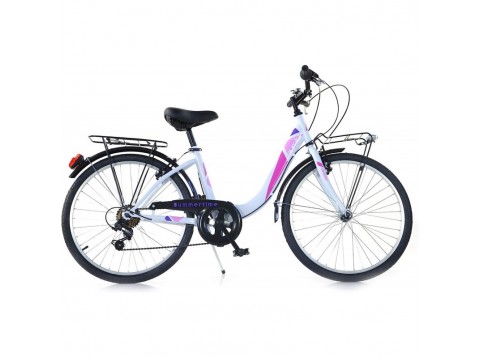 BICICLETTA 24 VENERE 6V BIANCO