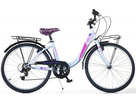 BICICLETTA 26 VENERE 6V BIANCO