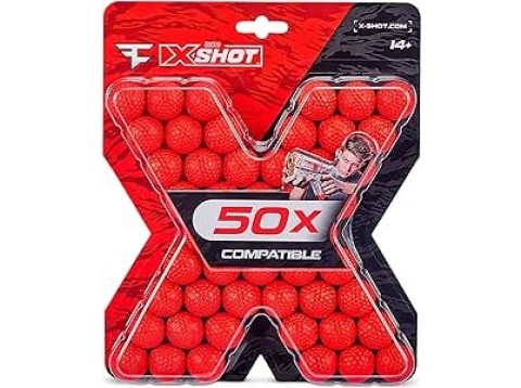 XSHOT TRASPARENTE 50 PALLINE