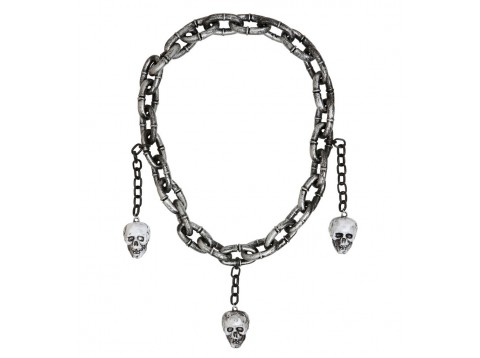 COLLANA CATENA CON TESCHI W9831H