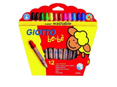 SUPER LAVABILI GIOTTO BEBE' 12 PZ