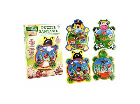 PUZZLE LEGNO ANIMALI 6PZ C/PIOLI