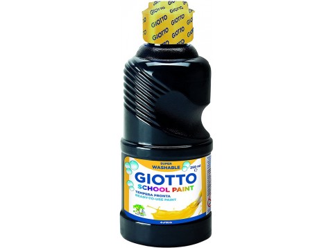 GIOTTO SCHOOL PAINT 250ML NERO
