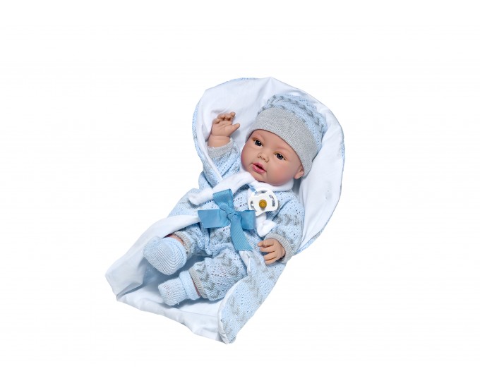 BEBE' AZZURRO C/PORTAINFANT CM.33