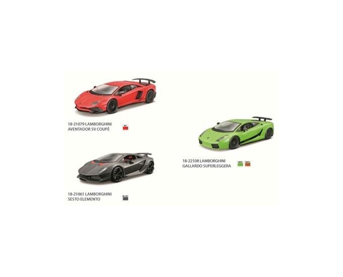 AUTO LAMBORGHINI ASSORTITE  1/24