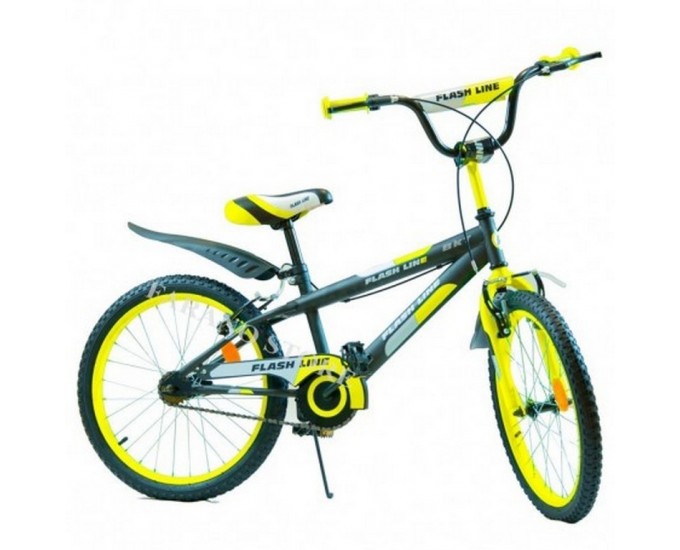 BICI 20 FLASH LINE NERO VERDE/ARANC