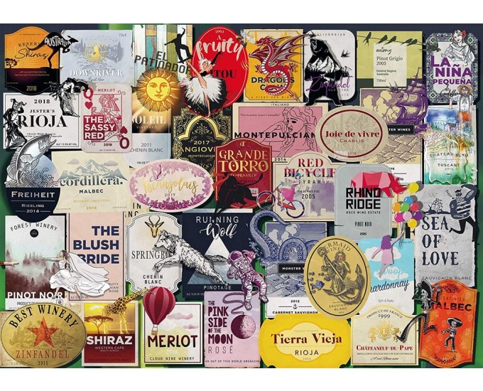 PUZZLE 1000 ETICHETTE DI VINO