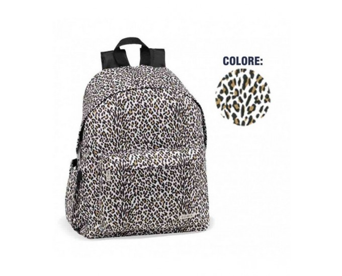 ZAINO AMERICANO ALLOVER LEOPARD COM