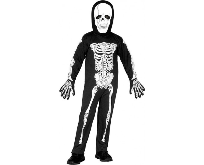 COSTUME SCHELETRO 110CM 3-4 ANNI