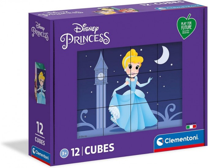 PUZZLE CUBI 12 PZ PRINCIPESSE