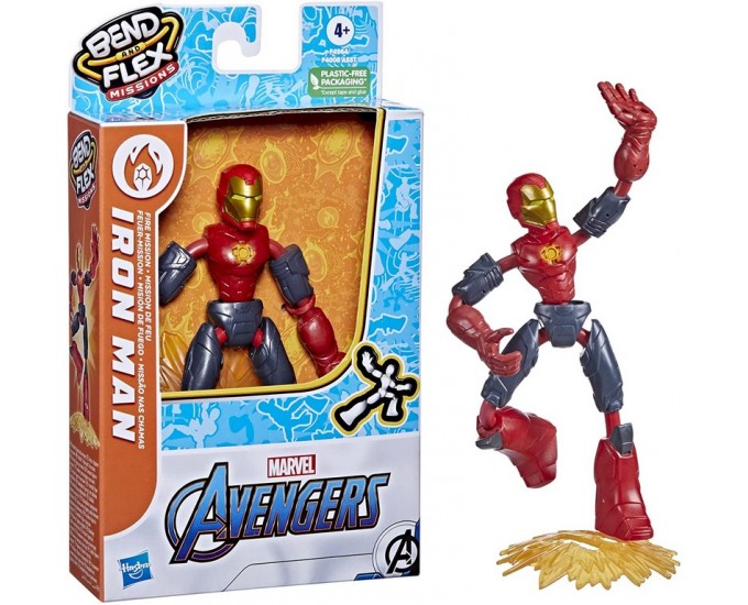 AVENGERS BEND FLEX IRON MAN FIRE MI