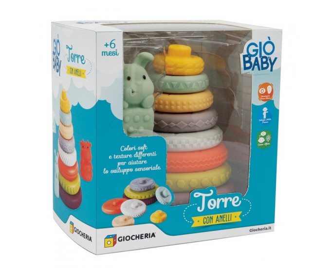 GIO' BABY - TORRE ANELLI IN PLASTIC