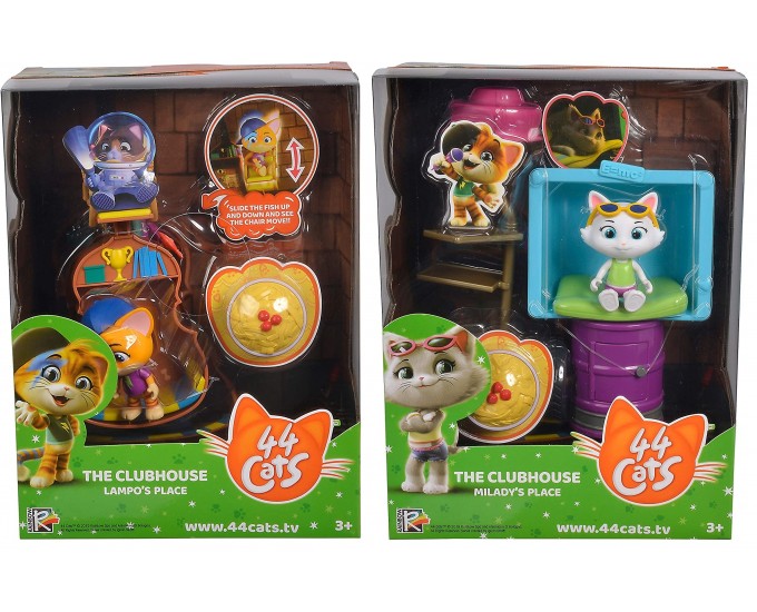 PLAYSET 44 GATTI CON PERS.8CM