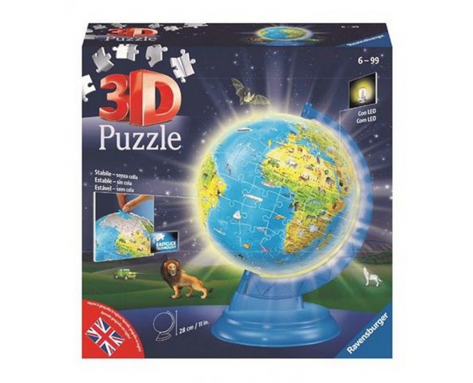 MAPPAMONDO CON LUCE 3D
