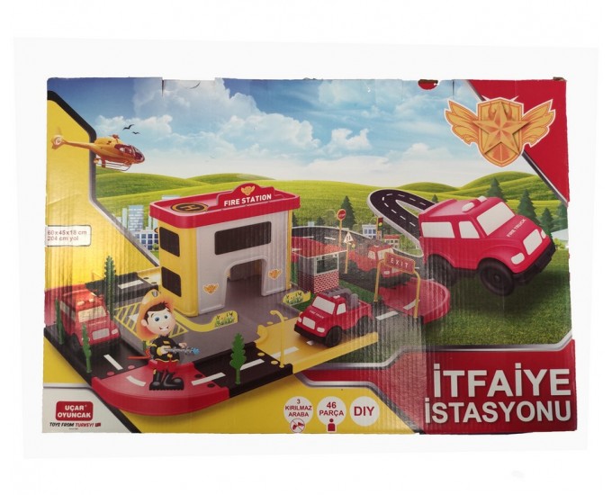 PLAYSET ROAD 204CM STAZIONE POMPIER