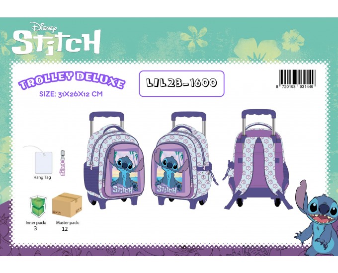 MINI TROLLEY DELUXE STITCH GIRL