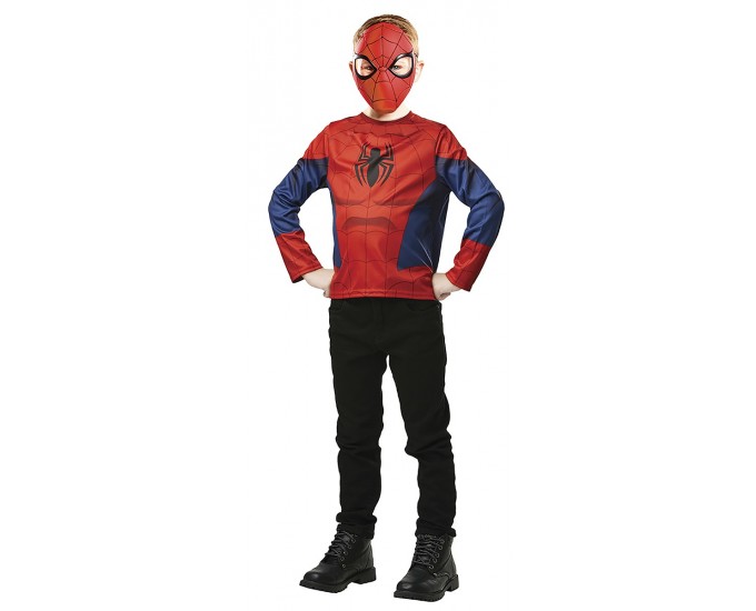 TOP E MASCHERA SPIDERMAN