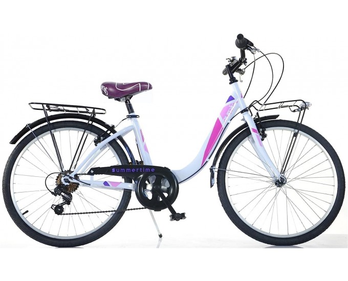 BICICLETTA 26 VENERE 6V BIANCO